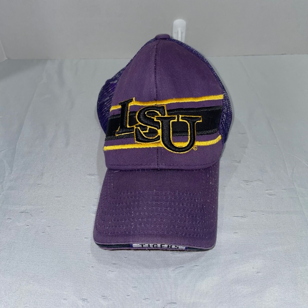 Zephyr LSU Tigers Trucker Hat Purple Gold Mesh Snapback Baseball Cap Women Mens